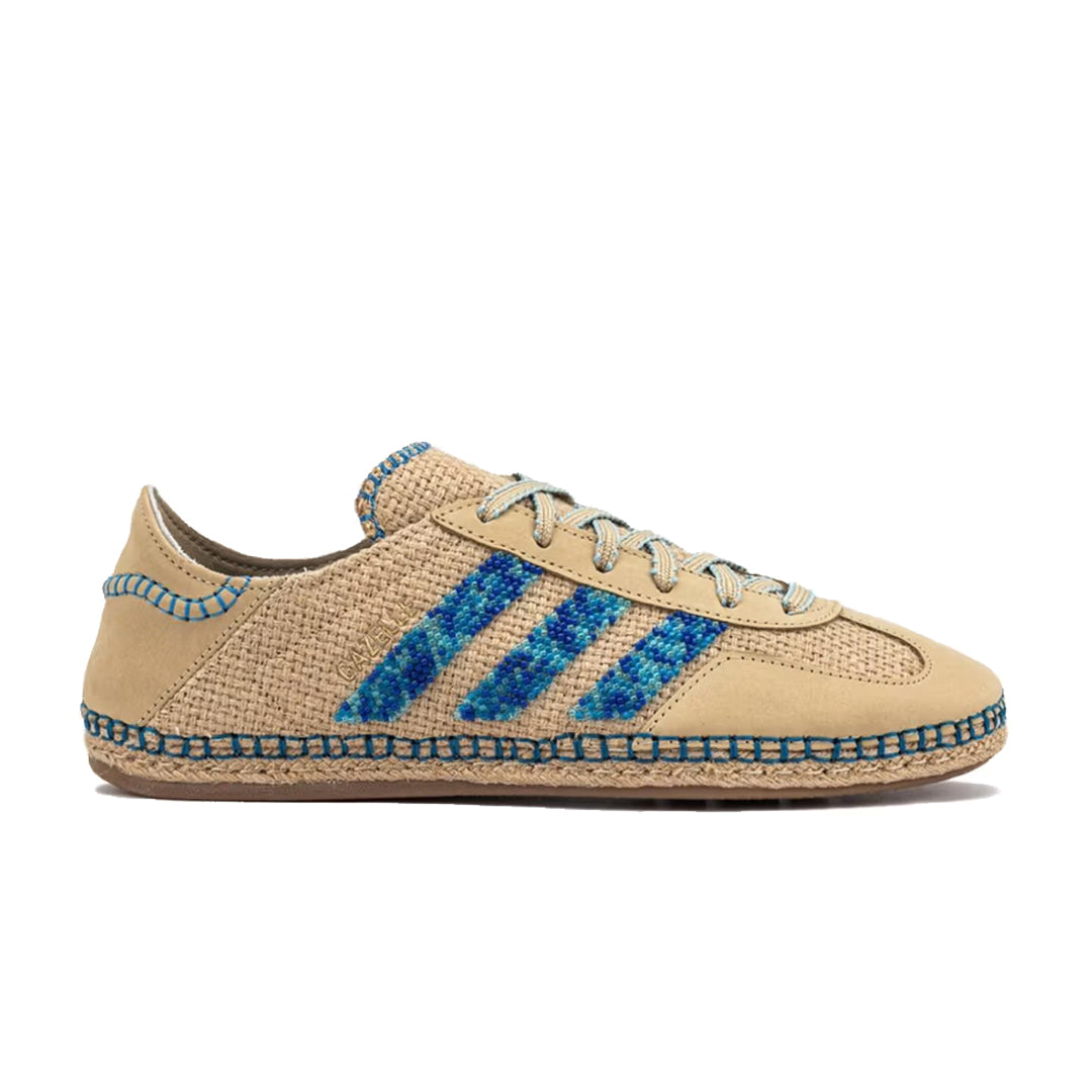 ADIDAS x CLOT GAZELLE - LINEN KHAKI/LIGHT BLUE