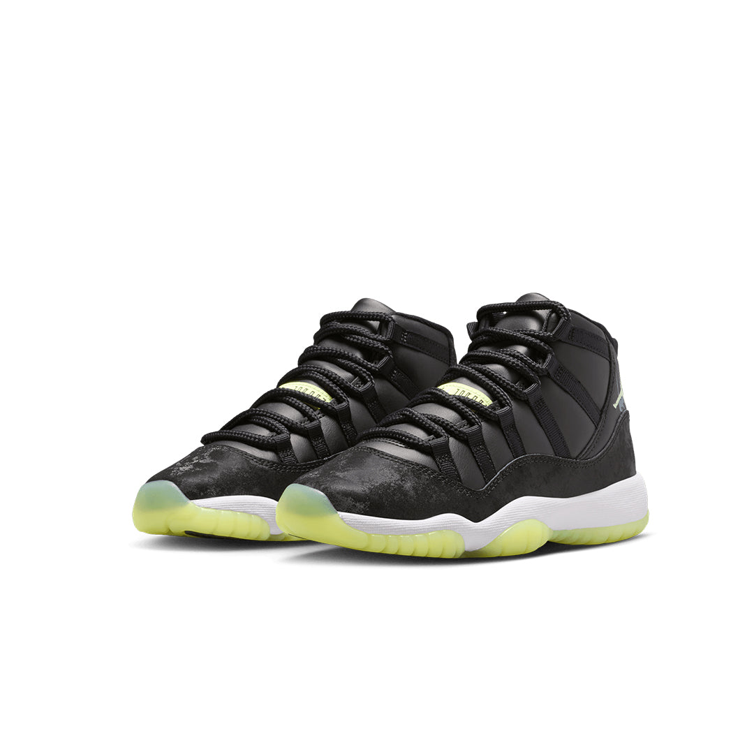 AIR JORDAN 11 RETRO (GS) BLACK/BARELY VOLT
