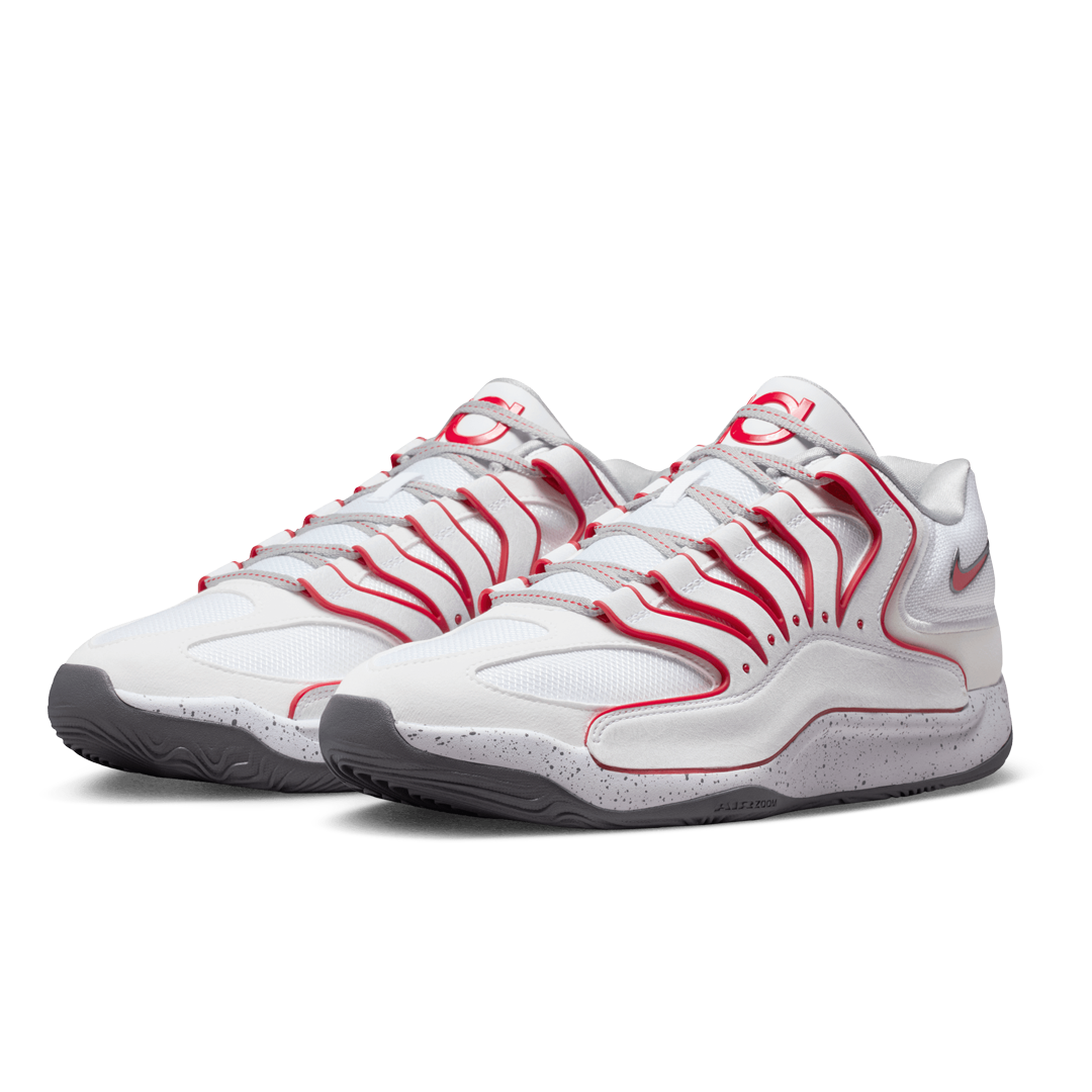 NIKE KD18 WHITE/UNIVERSITY RED