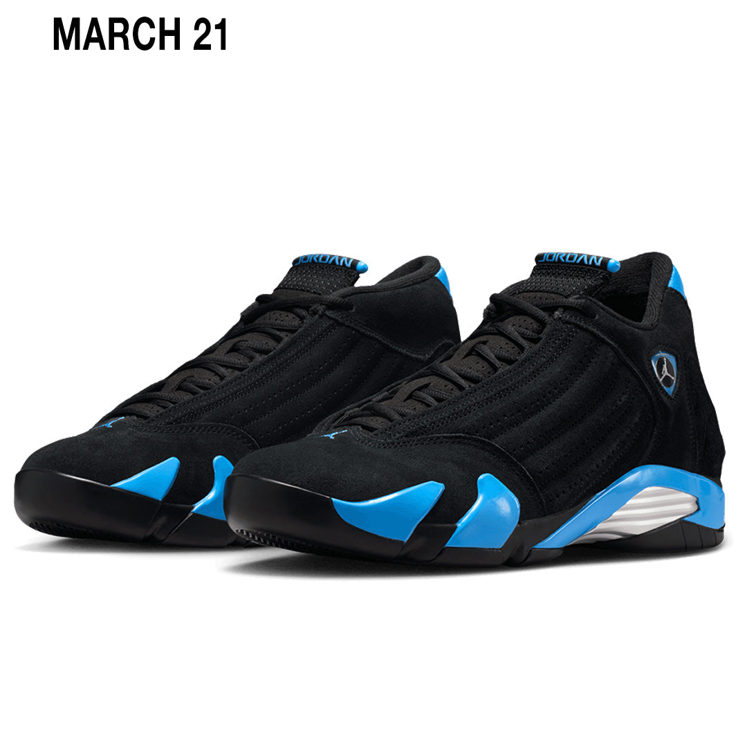 AIR JORDAN 14 RETRO BLACK UNIVERSITY BLUE