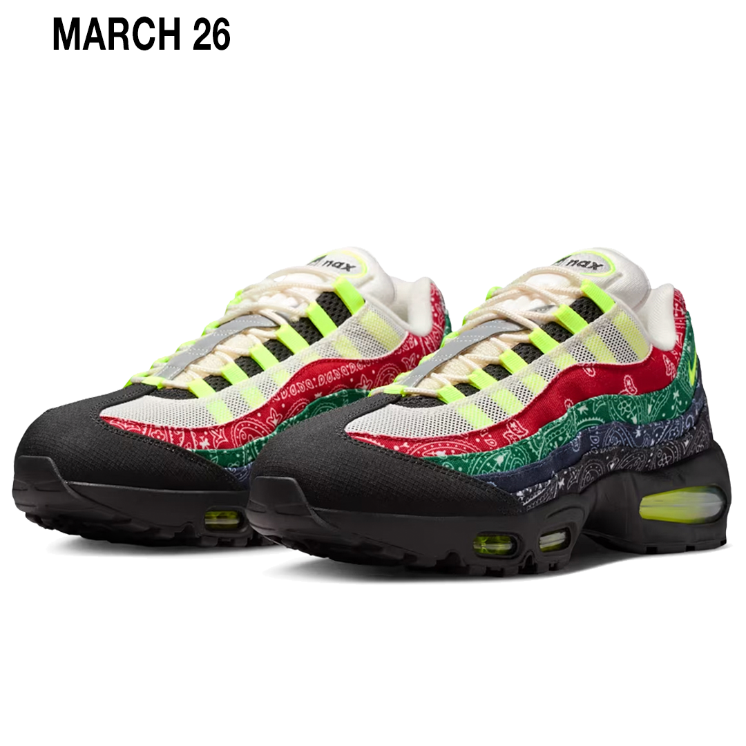 AIR MAX 95 BIG BUBBLE "VOLT AND UNIVERSITY RED"