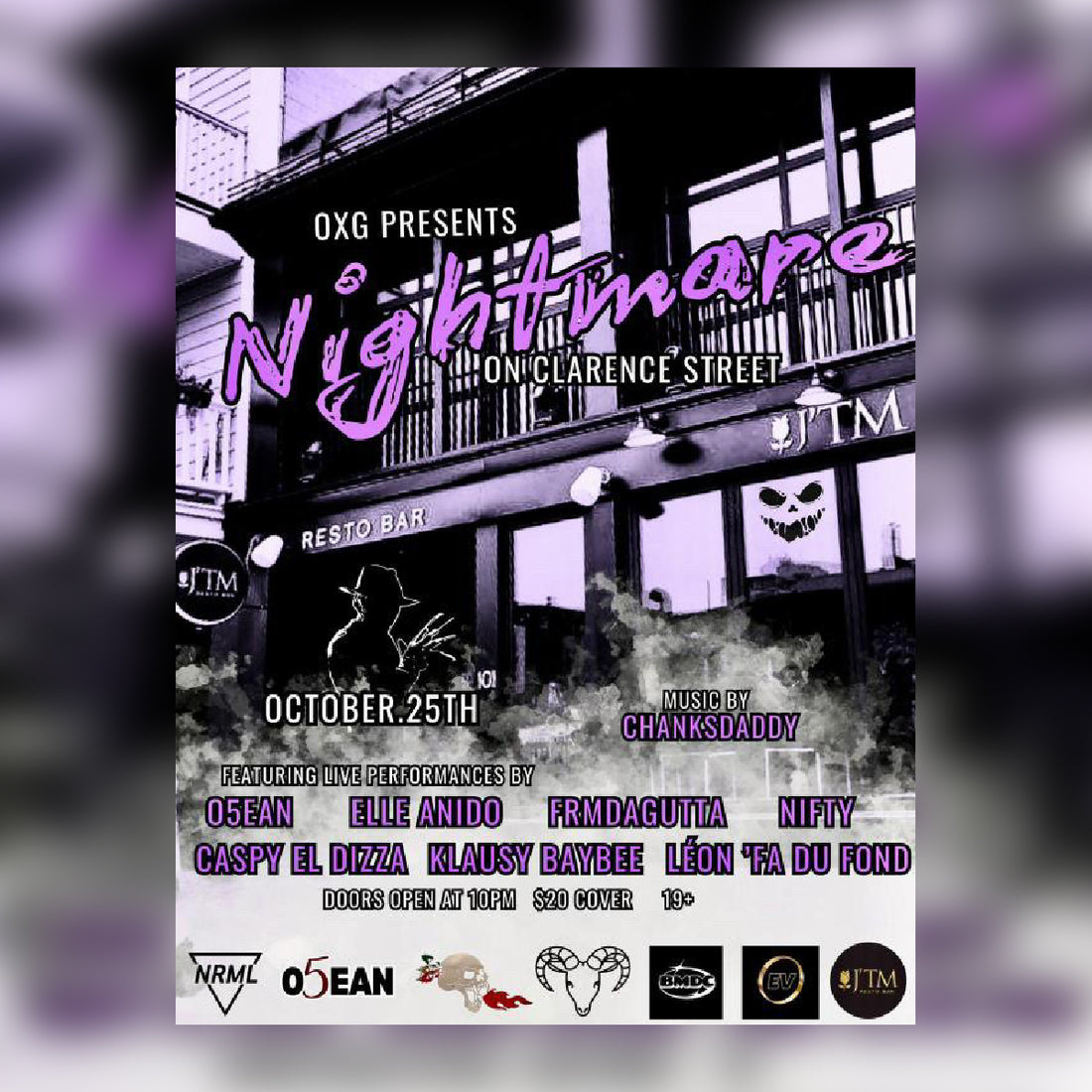 OXG PRESENTS, NIGHTMARE ON CLARENCE STREET