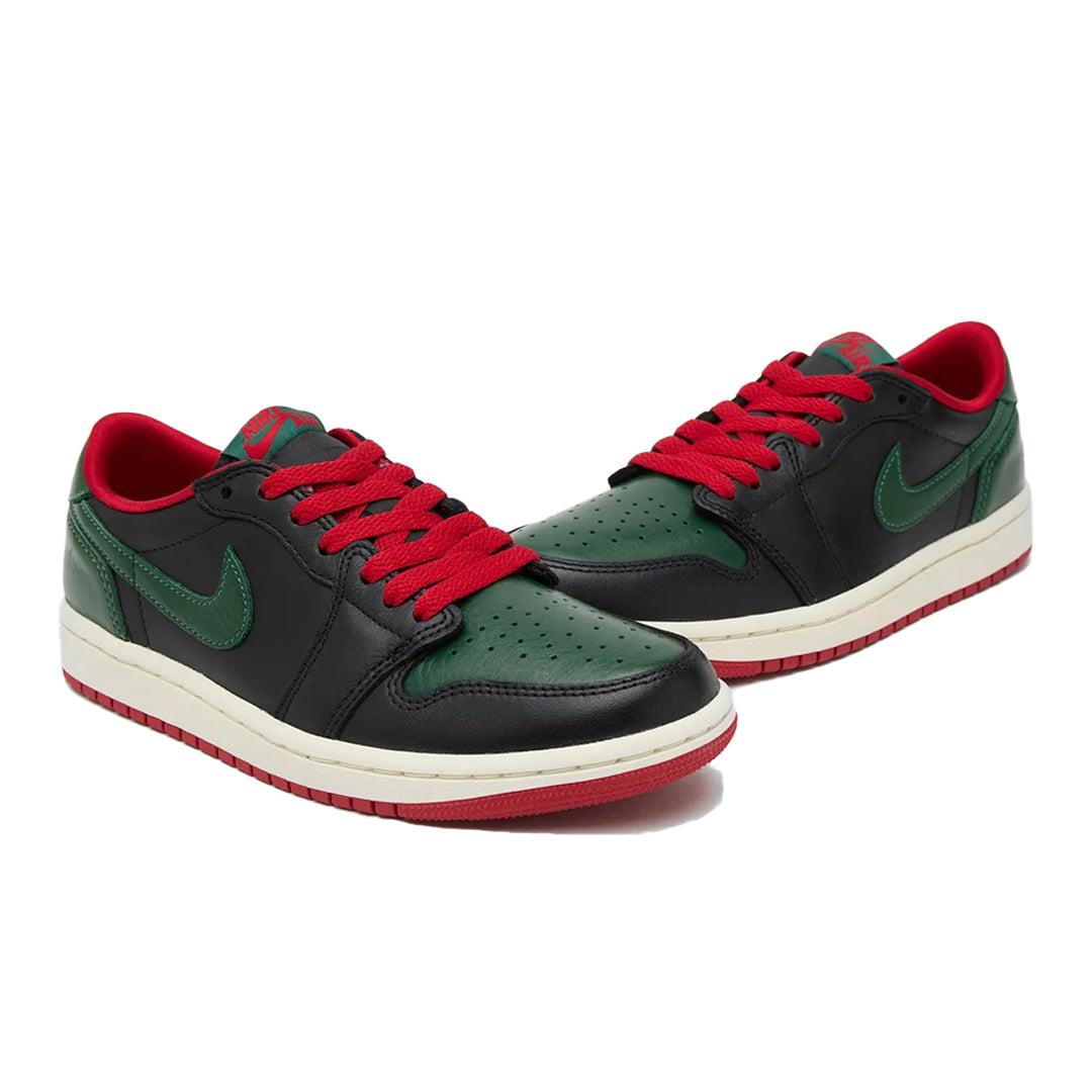 WOMEN'S AIR JORDAN 1 LOW OG BLACK/GORGE GREEN