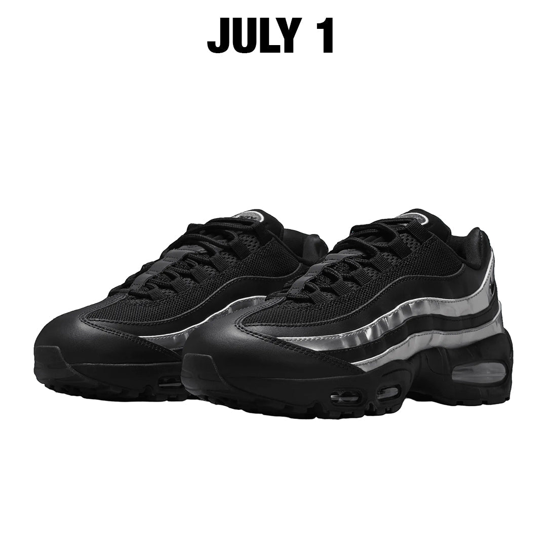 WOMEN'S AIR MAX 95 "BIG BUBBLE" BLACK / METALLIC SILVER