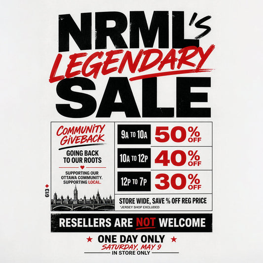 NRML'S LEGENDARY SALE. THIS SATURDAY, MAY 9!