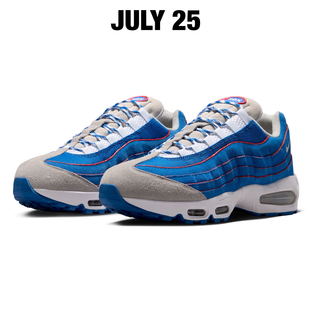 NIKE AIR MAX 95 BIG BUBBLE BLUE SAPPHIRE / METALLIC SILVER