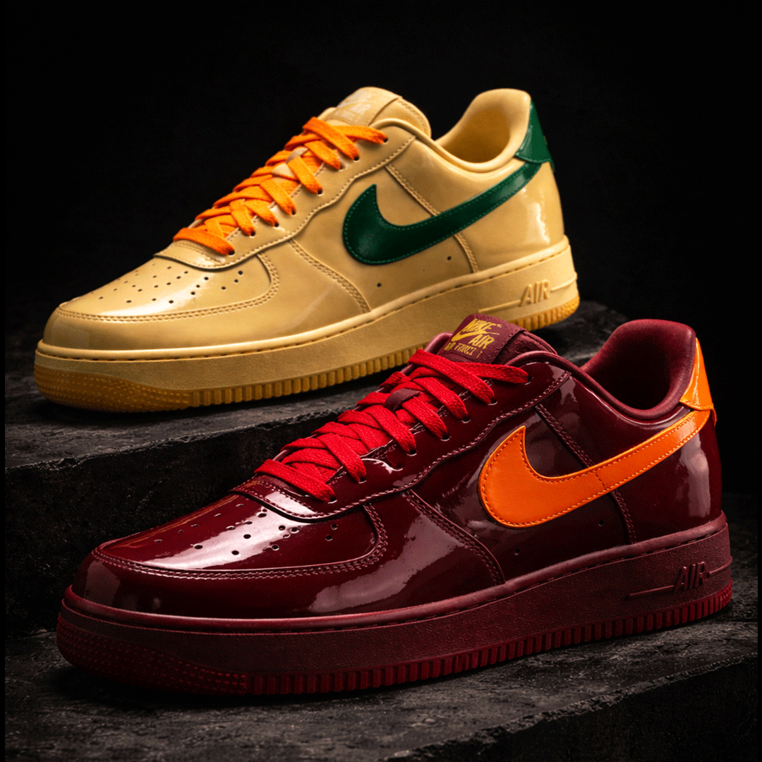 AIR FORCE 1 LOW QS "PATENT LEATHER DARK TEAM RED"