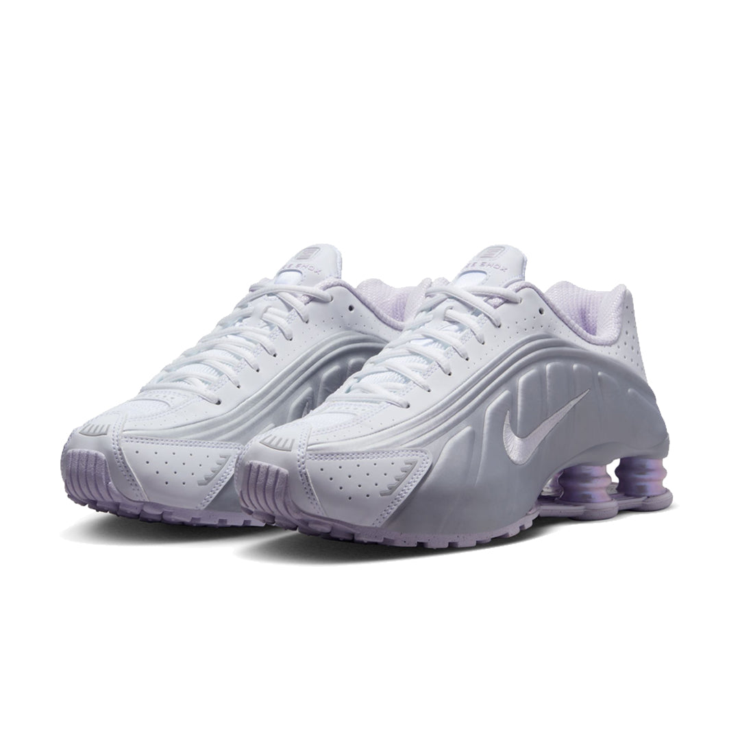 WOMEN'S NIKE SHOX R4 WHITE/BARELY GRAPE