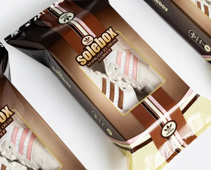 SoleBox & Adidas Transform The Rivalry Low Into A Neapolitan Ice Cream Sandwich?