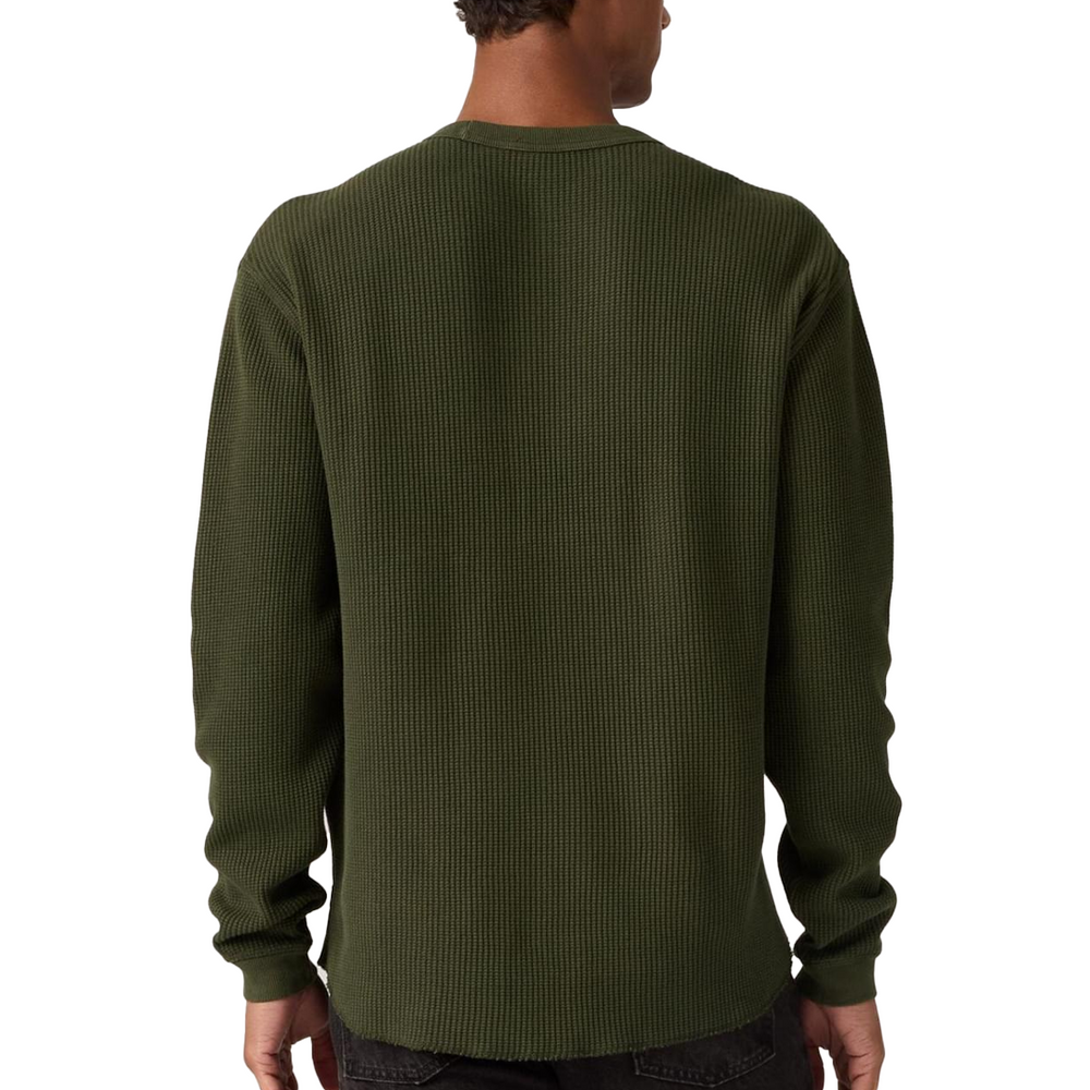 LONG SLEEVE RELAXED THERMAL TEE ROSIN GREEN