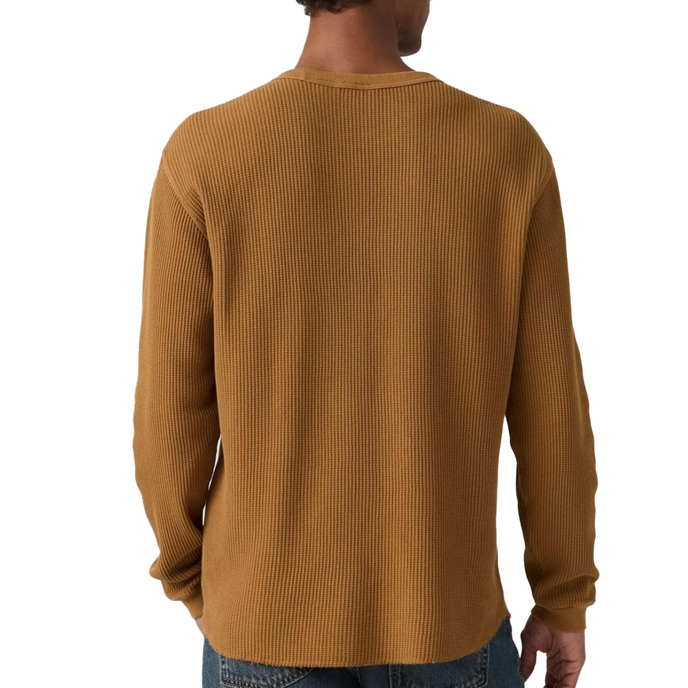 LONG SLEEVE RELAXED THERMAL TEE FOXTROT ORANGE