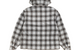 ZIP HOODED PLAID SHIRT CHARCOAL