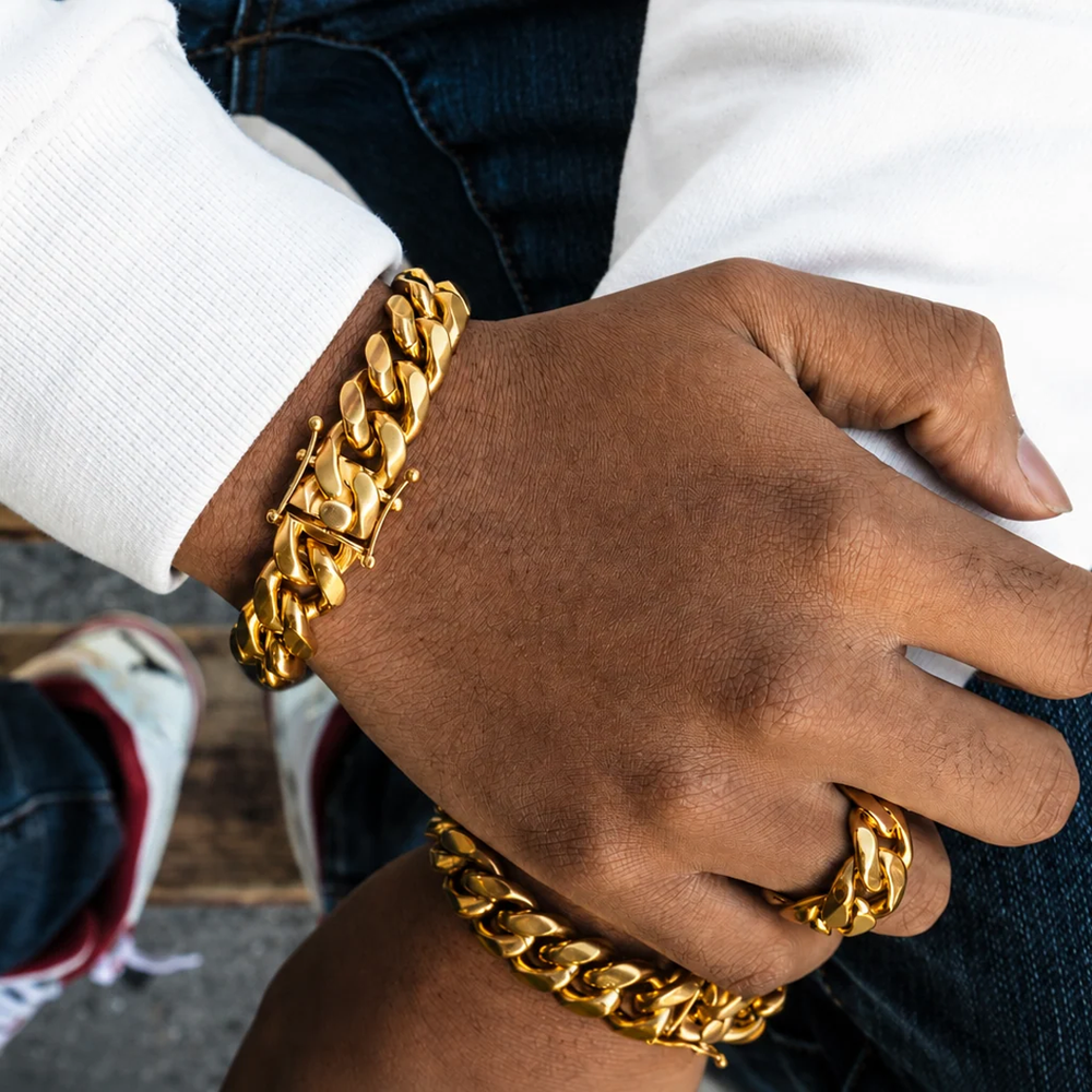 12 MM MIAMI CUBAN LINK BRACELET GOLD