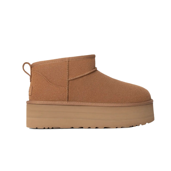 WOMEN'S CLASSIC ULTRA MINI PLATFORM CHESTNUT
