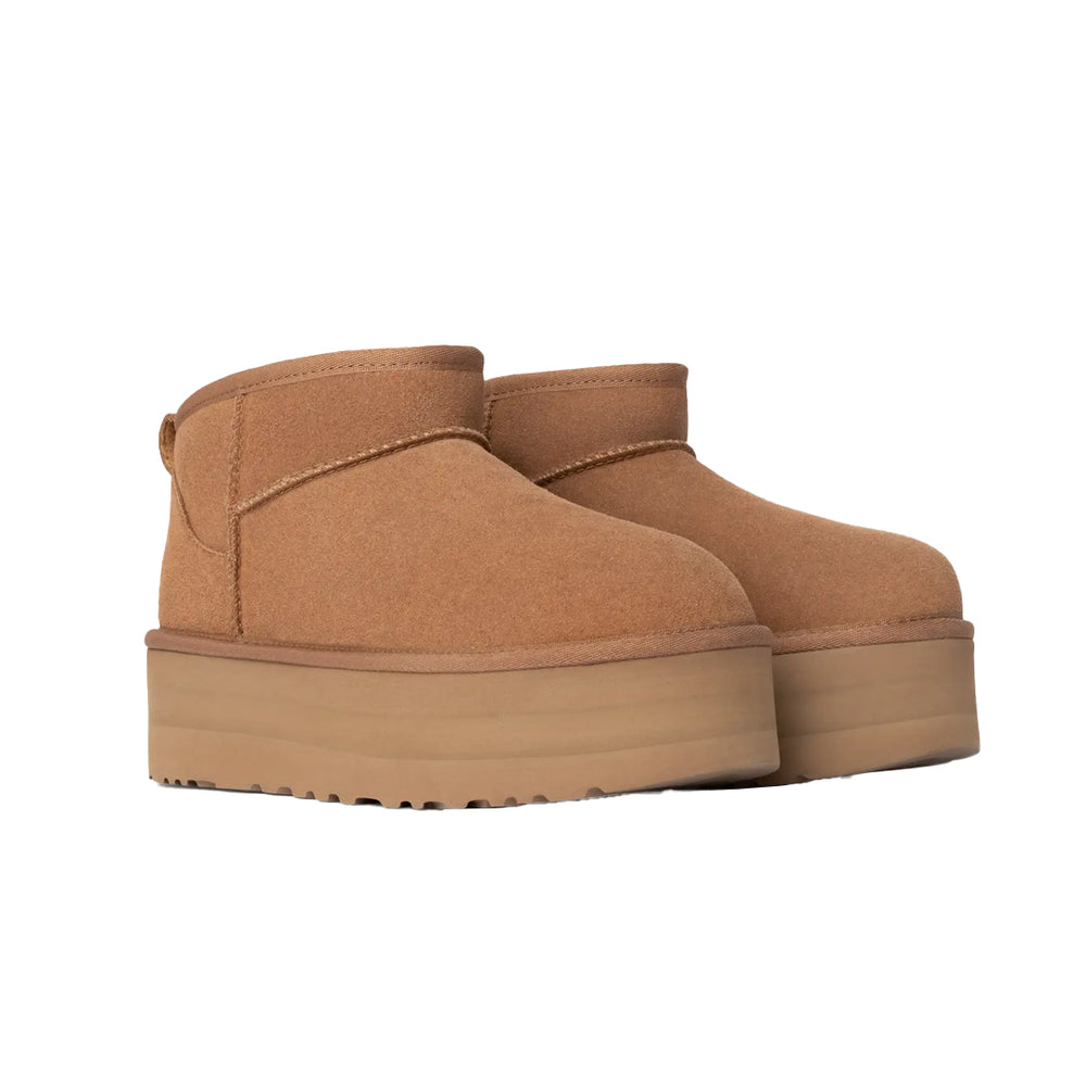 WOMEN'S CLASSIC ULTRA MINI PLATFORM CHESTNUT