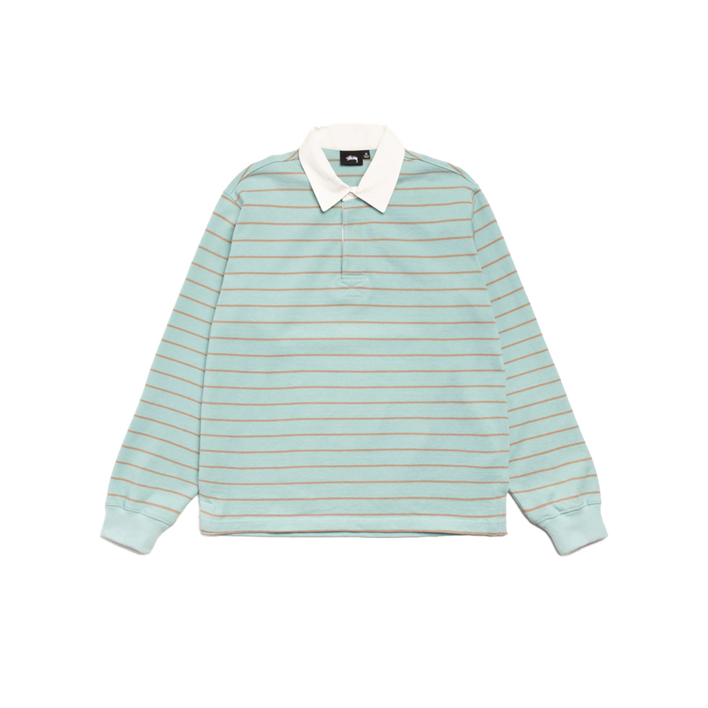 STRIPED RUGBY SHIRT BLUE