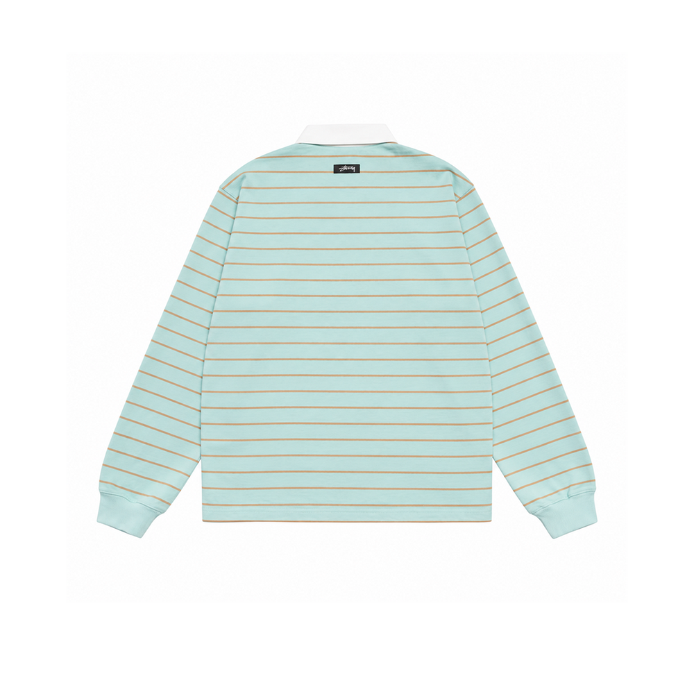 STRIPED RUGBY SHIRT BLUE