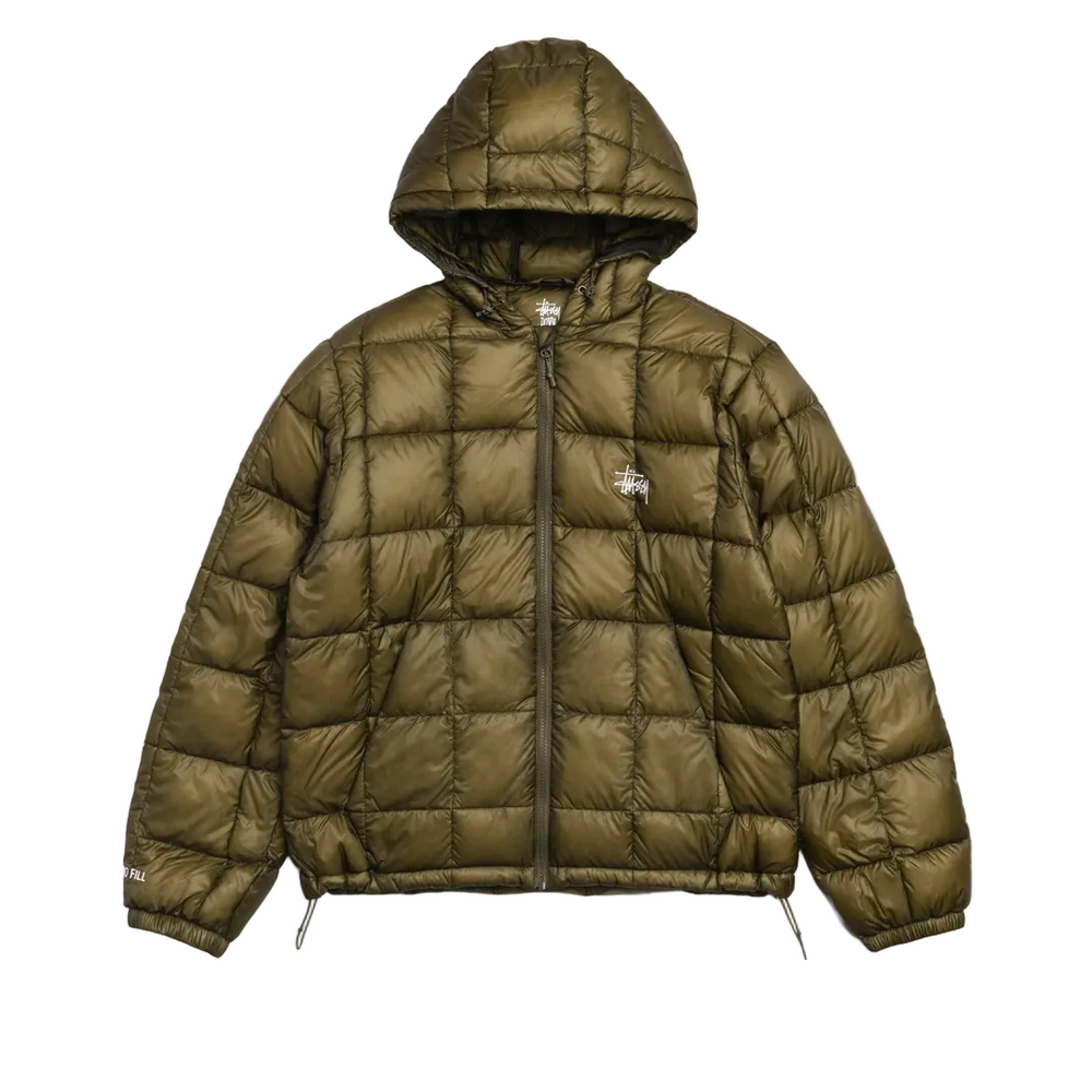 MIDWEIGHT HOODED PUFFER OLIVE