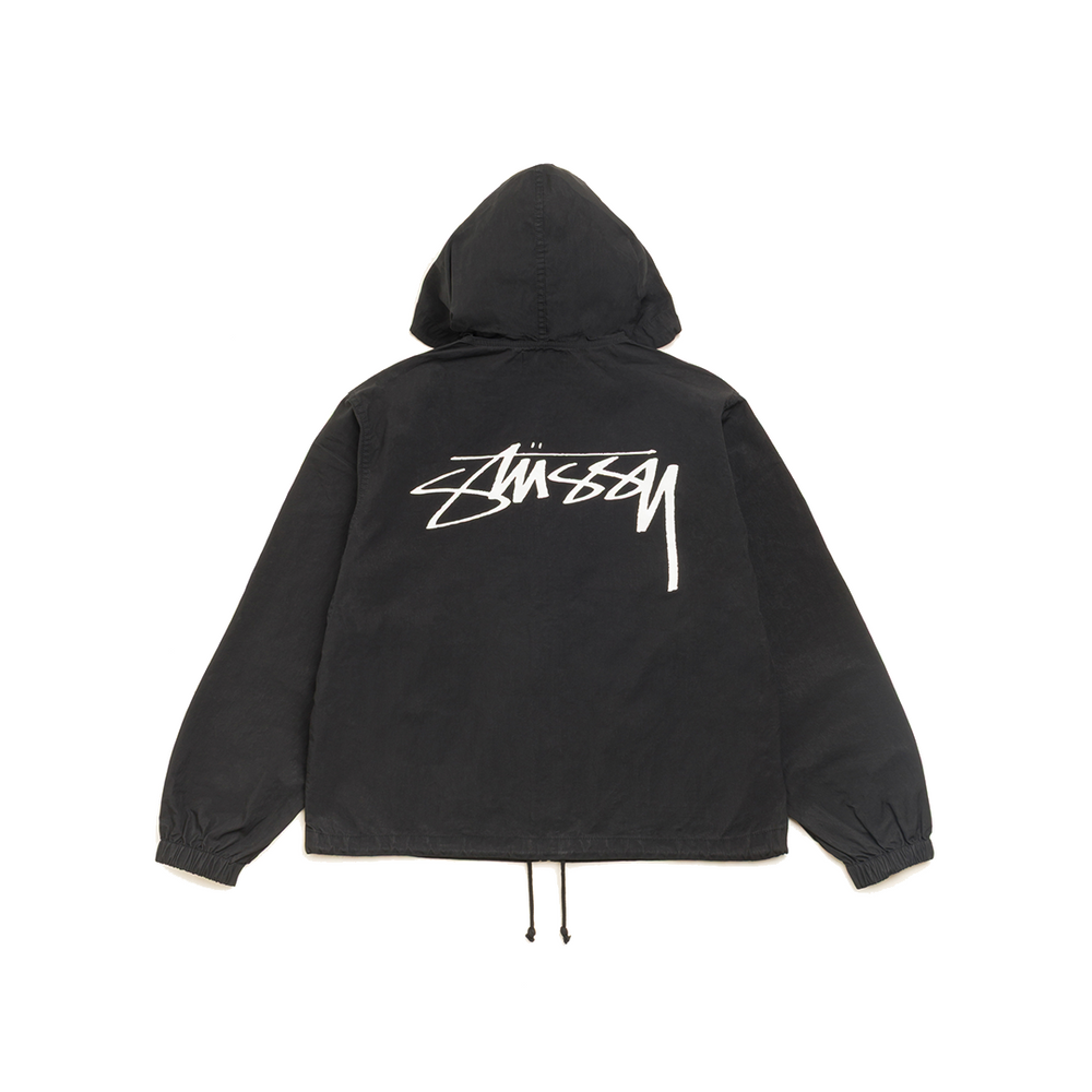 WAXED COTTON BEACH SHELL BLACK
