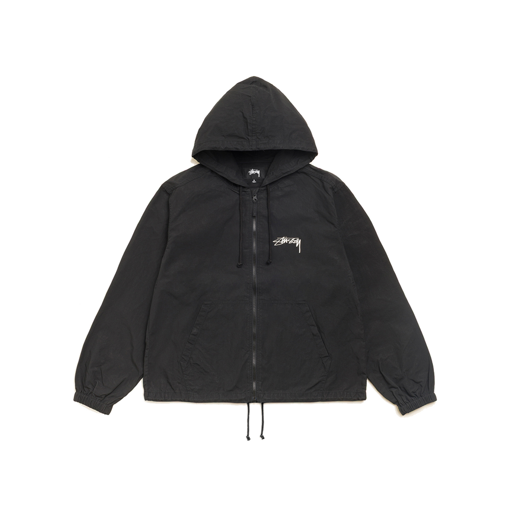 WAXED COTTON BEACH SHELL BLACK