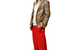 MESH TRACK PANT RED