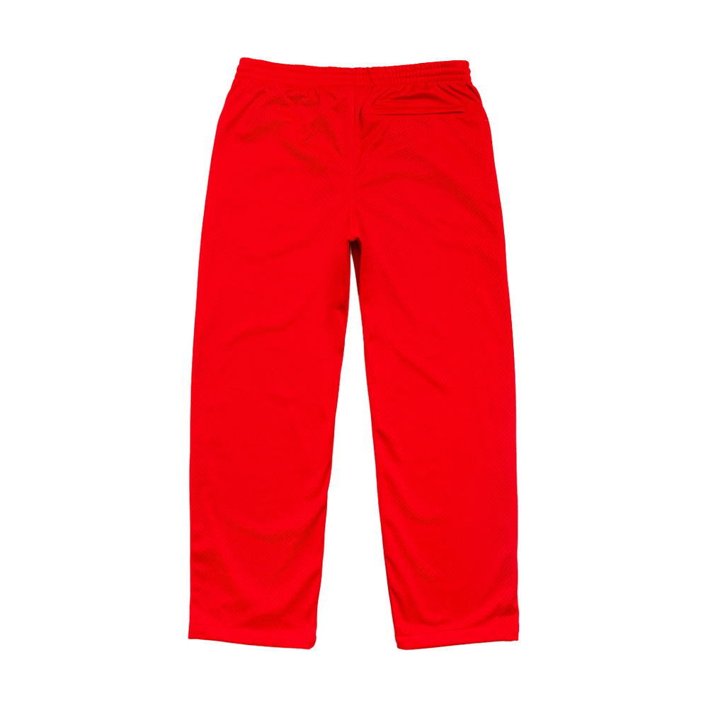 MESH TRACK PANT RED