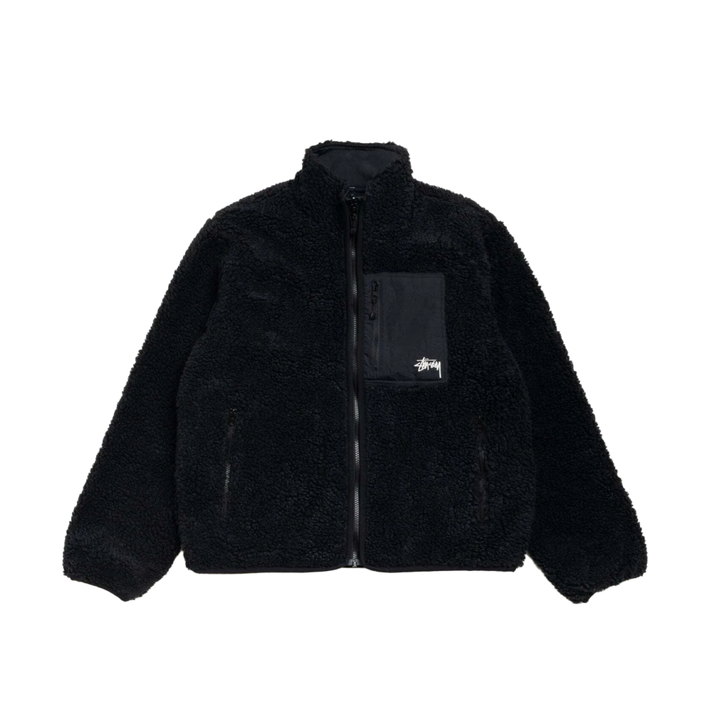 SHERPA REVERSIBLE JACKET BLACK
