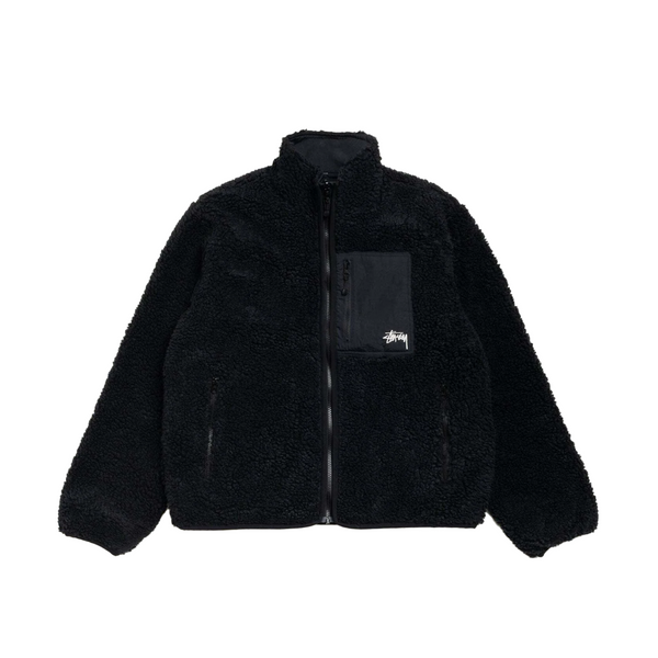 SHERPA REVERSIBLE JACKET BLACK
