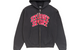 STÜSSY SPORT ZIP HOODIE WASHED BLACK