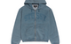 FADED GRAPHIC ZIP HOODIE WASHED NAVY