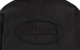CURSIVE APPLIQUE ZIP HOODIE BLACK