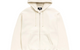 CURSIVE APPLIQUE ZIP HOODIE NATURAL