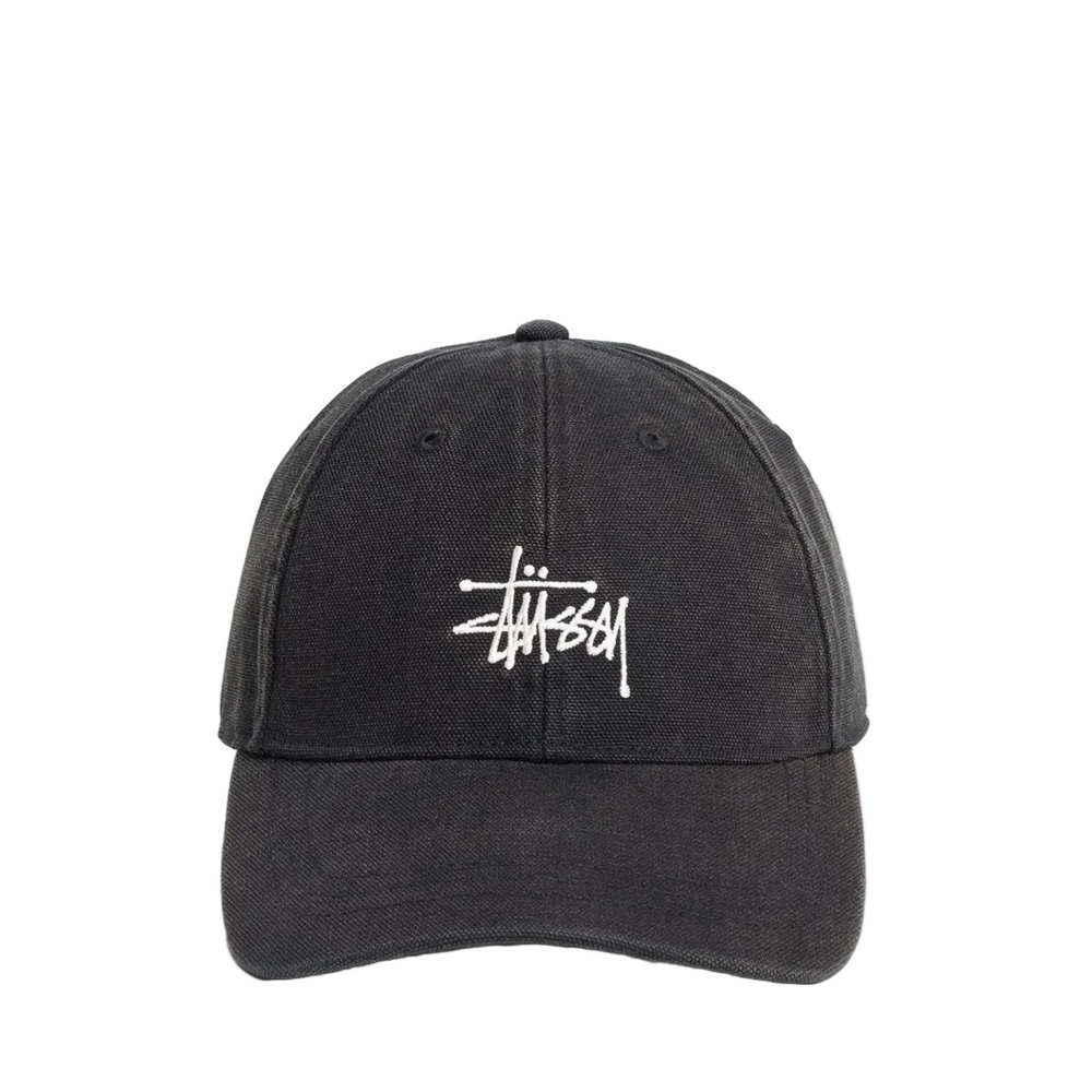 WASHED BASIC STÜSSY CAP BLACK