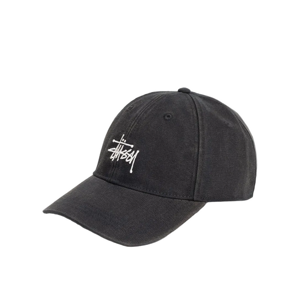 WASHED BASIC STÜSSY CAP BLACK