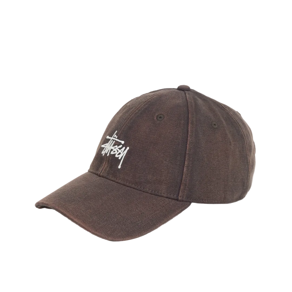 WASHED BASIC STÜSSY CAP BROWN