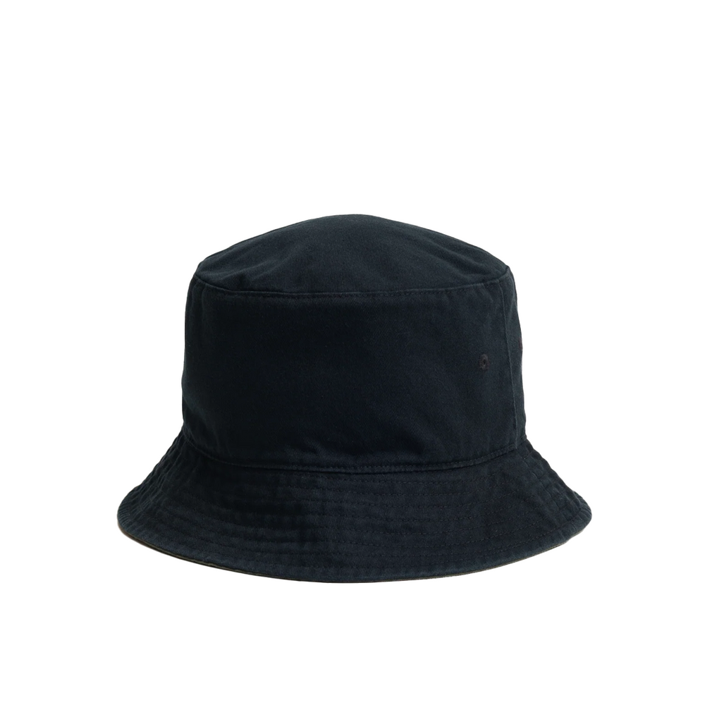 REVERSIBLE STOCK BUCKET HAT BLACK & OLIVE