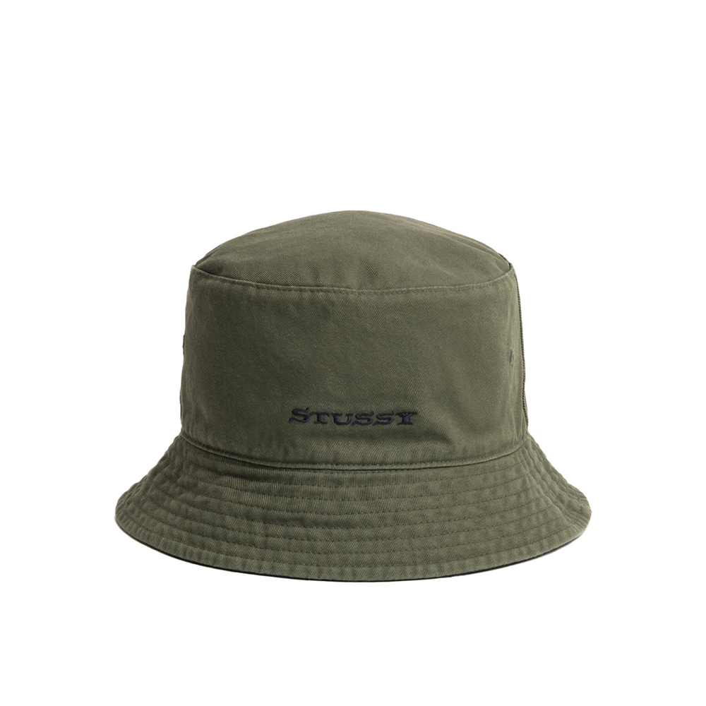 REVERSIBLE STOCK BUCKET HAT BLACK & OLIVE