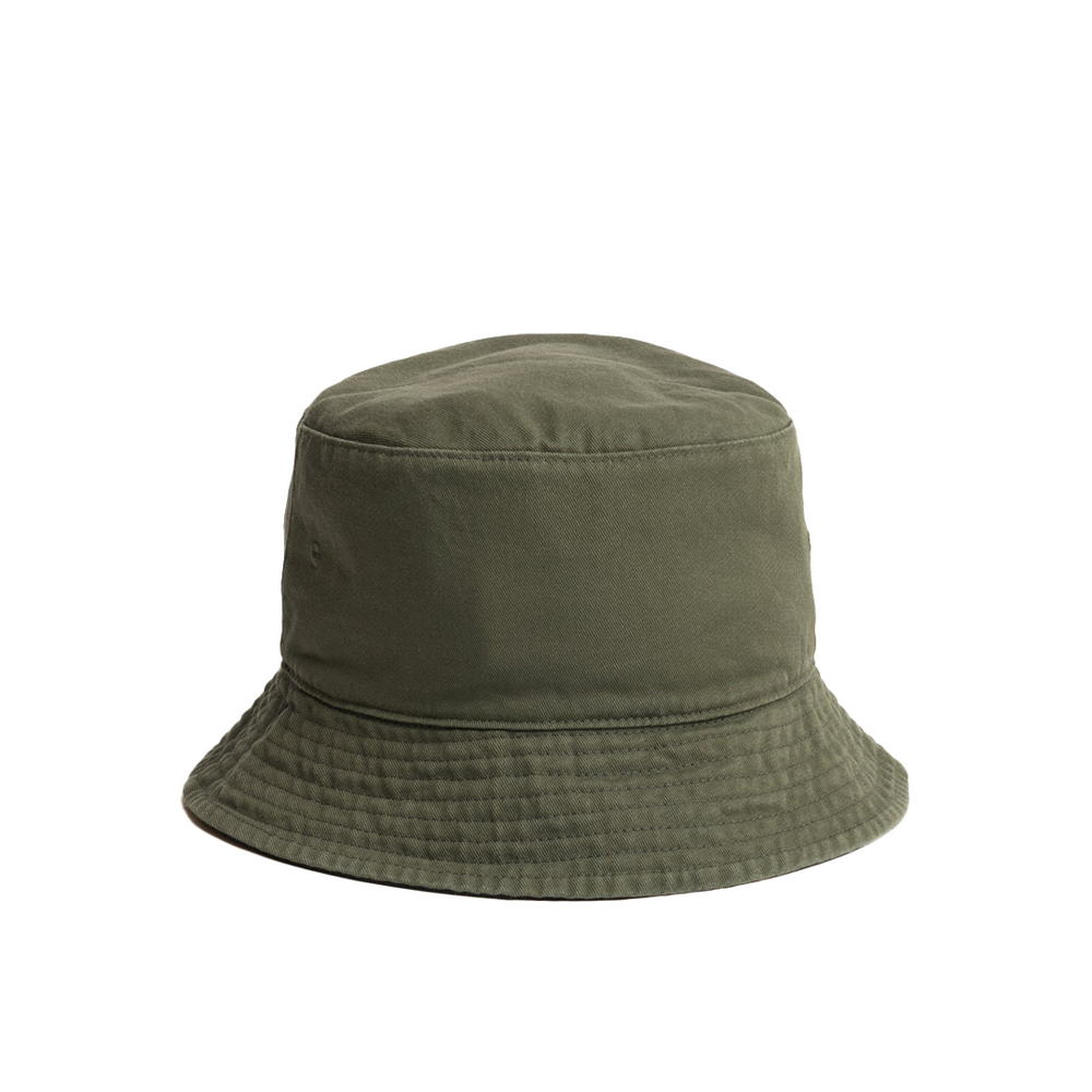 REVERSIBLE STOCK BUCKET HAT BLACK & OLIVE