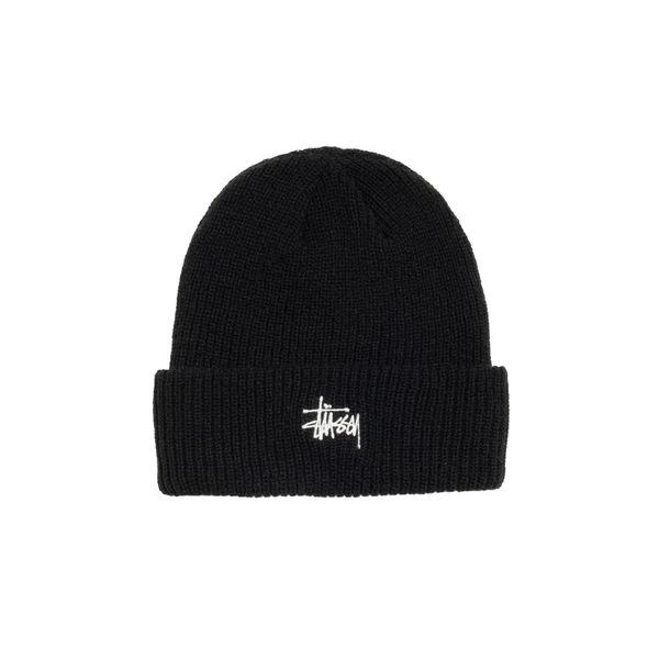 BASIC STÜSSY CUFF BEANIE BLACK