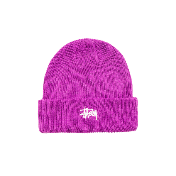BASIC STÜSSY CUFF BEANIE VIOLET