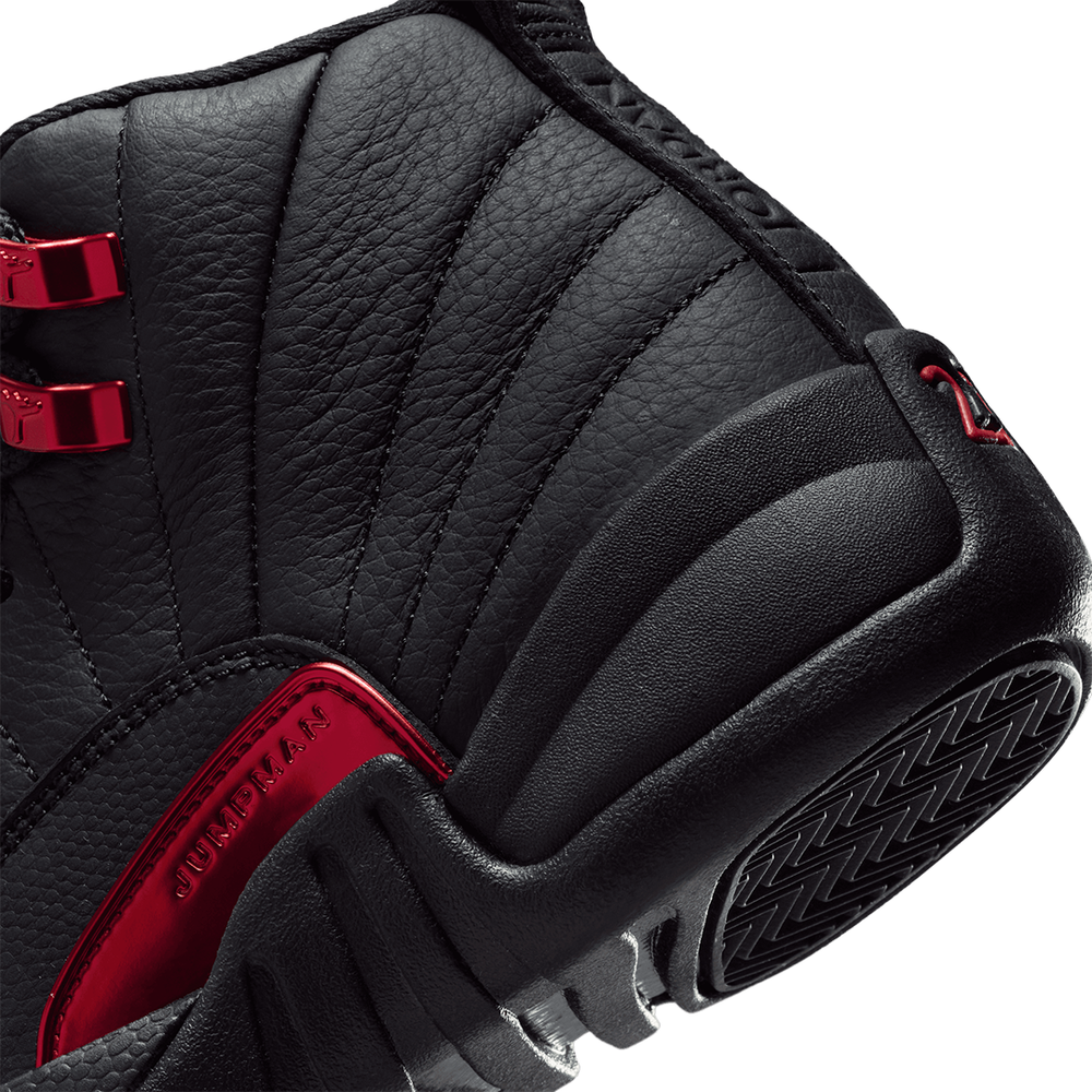 AIR JORDAN 12 RETRO (GS) "BLOODLINE" BLACK / VARSITY RED