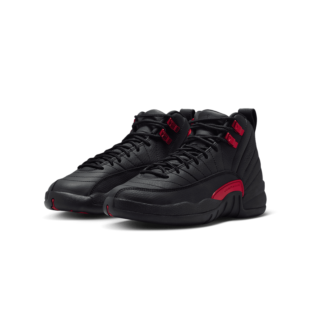 AIR JORDAN 12 RETRO (GS) "BLOODLINE" BLACK / VARSITY RED