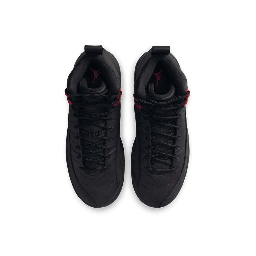 AIR JORDAN 12 RETRO (GS) "BLOODLINE" BLACK / VARSITY RED