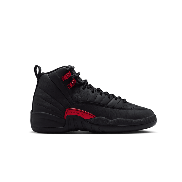 AIR JORDAN 12 RETRO (GS) "BLOODLINE" BLACK / VARSITY RED