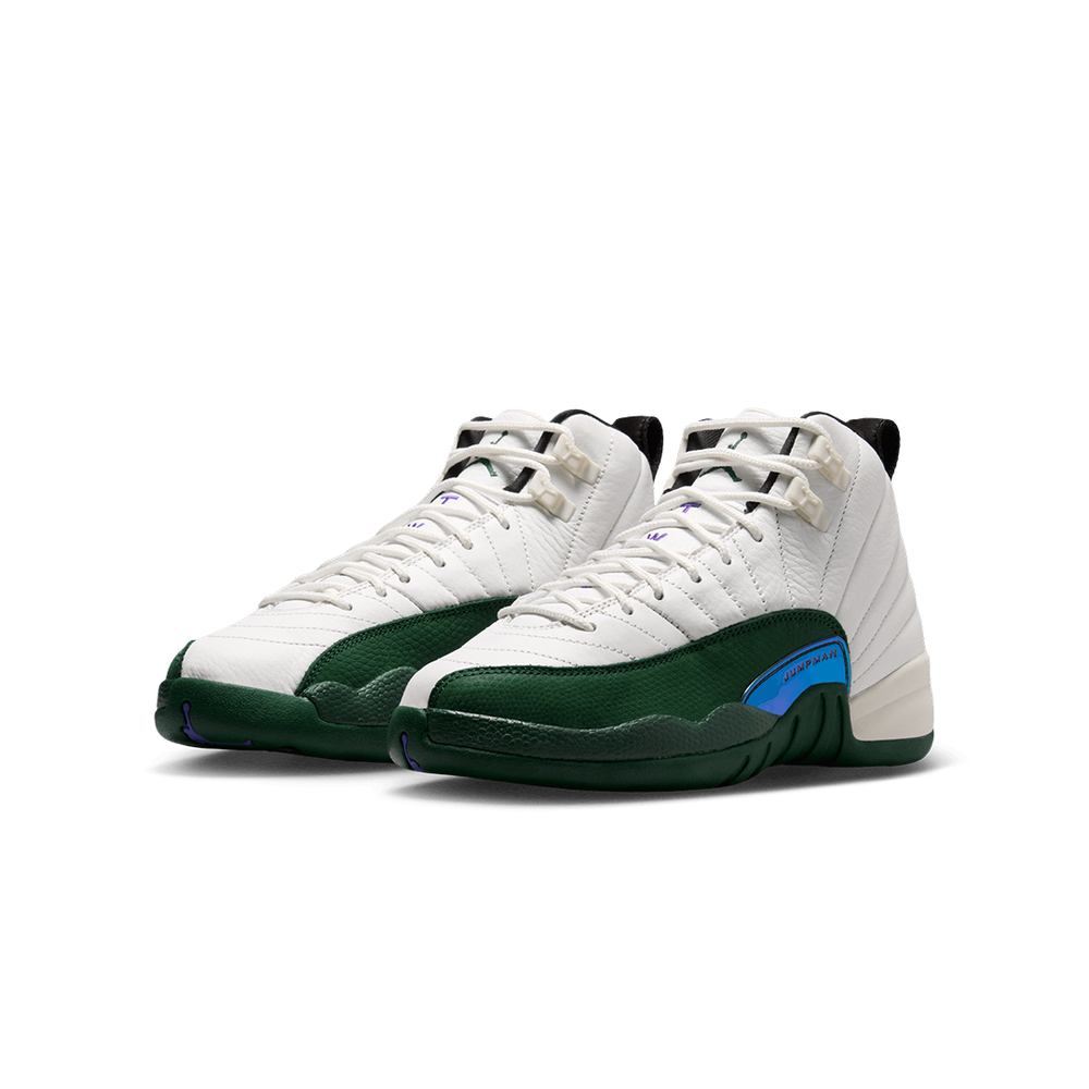 AIR JORDAN 12 RETRO (GS) "IDOLS BECOME RIVALS" SUMMIT WHITE / GORGE GREEN