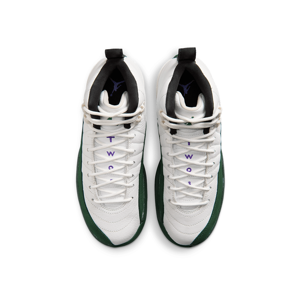 AIR JORDAN 12 RETRO (GS) "IDOLS BECOME RIVALS" SUMMIT WHITE / GORGE GREEN