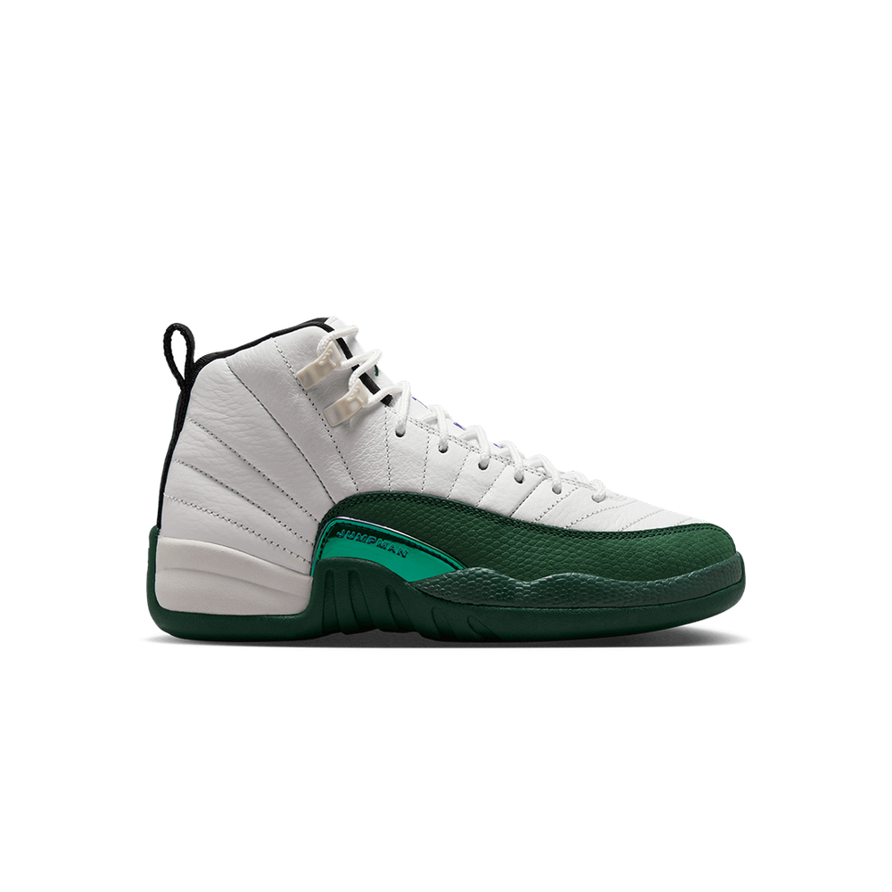 AIR JORDAN 12 RETRO (GS) "IDOLS BECOME RIVALS" SUMMIT WHITE / GORGE GREEN