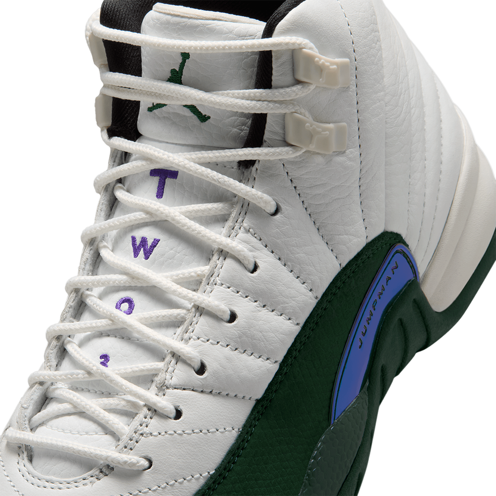 AIR JORDAN 12 RETRO (GS) "IDOLS BECOME RIVALS" SUMMIT WHITE / GORGE GREEN