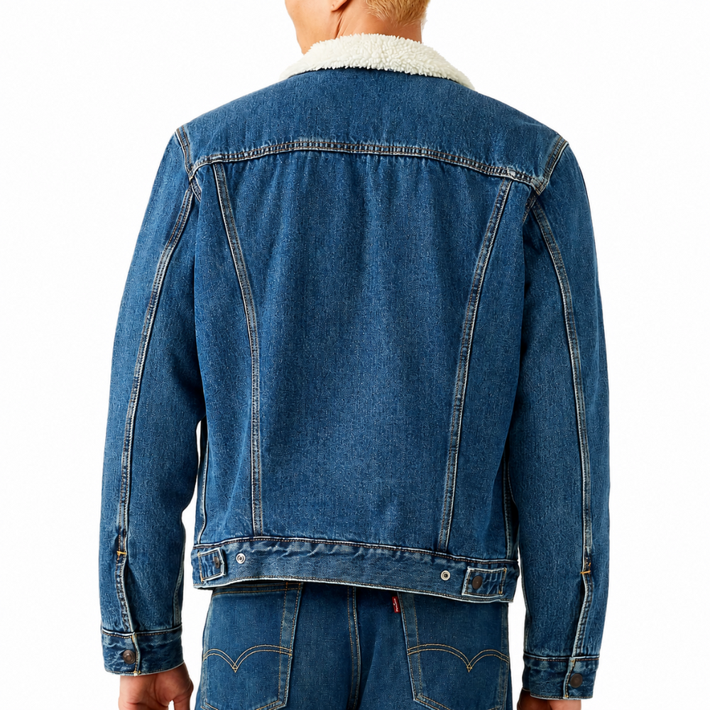 TYPE 3 SHERPA TRUCKER JACKET ARK STONEWASH SHERPA