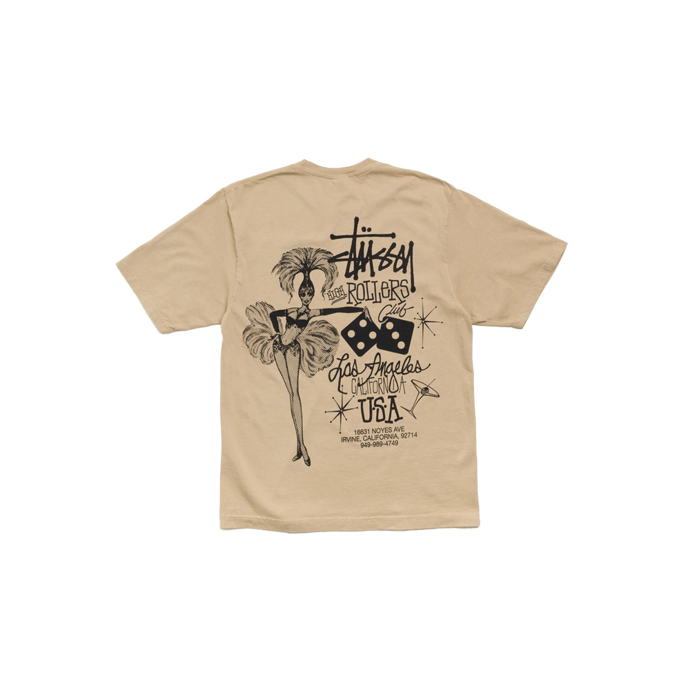 HIGH ROLLERS PIGMENT DYED TEE ROCK
